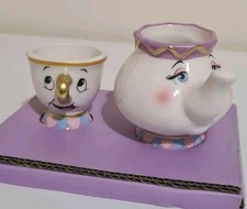 Disney Primark Mrs Potts & Chip Egg Cup Sets New Beauty & The Beast
