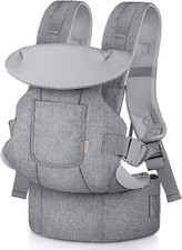 Marsupio Neonato 0-36 Mesi,4-In-1 Porta Bebe Traspirante Regolabile Facile Da In