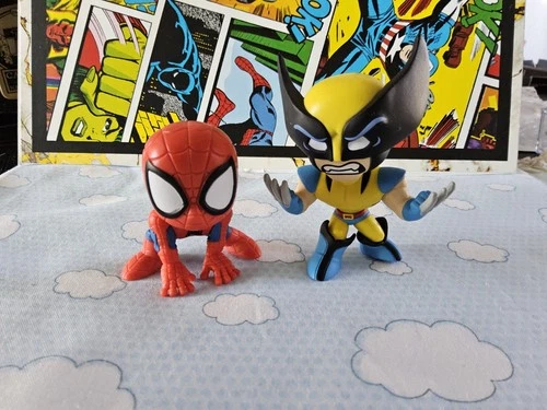 Funko Mystery Minis Marvel  Classics 2024 LOT of 2  Wolverine, spiderman