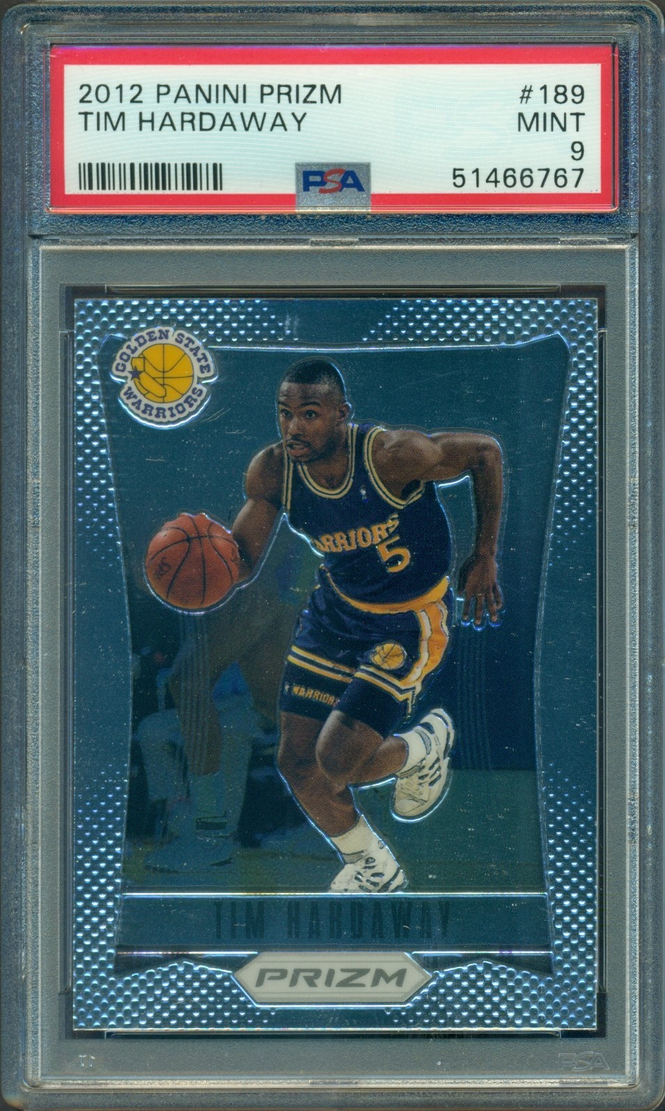 2012 PANINI PRIZM TIM HARDAWAY #189 PSA 9
