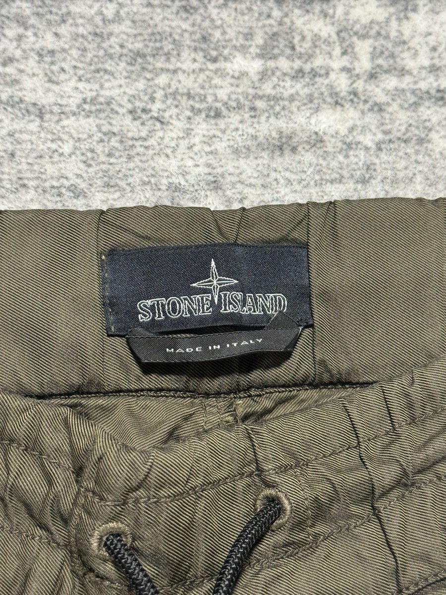 Stone Island Nylon Authentic Shadow Project Jogger Pants Size 48 Olive Italy View 3
