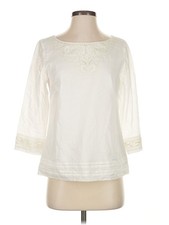 Vineyard Vines Women Ivory 3/4 Sleeve Blouse 4