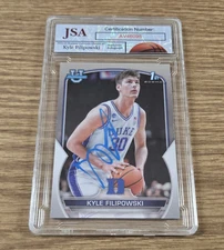 2022-23 Bowman U Chrome Kyle Filipowski Signed Auto Duke Blue Devils JSA Slabbed