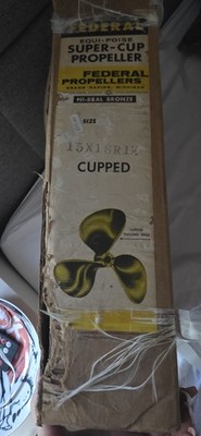 Federal Equi-Poise Super-Cup 3-Blatt Propeller Bronze gecuppt Ø15 15X18