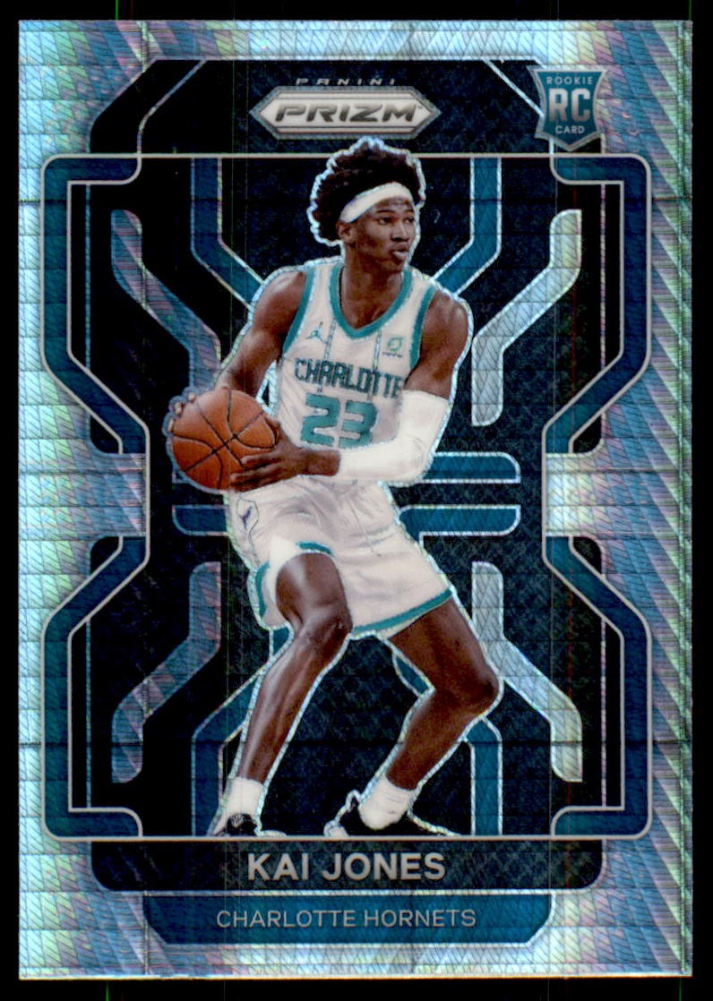 2021-22 Panini Prizm #323 Kai Jones Hyper RC