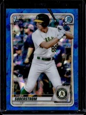 2020 Bowman Draft Sapphire Tyler Soderstrom Chrome 1st #BD-119 Athletics