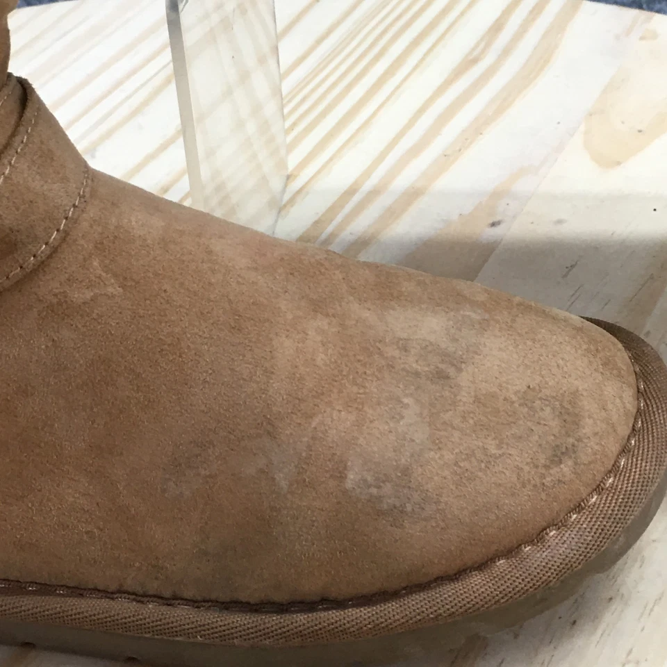 Botas Michael Kors Juveniles 4 Shyla Piel de Oveja Tostada Tela Pull On Informales Media Pantorrilla Foto 2 de 4