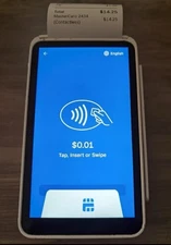 Square Terminal Credit Card Payment White Portable Battery Powered Chip Reader