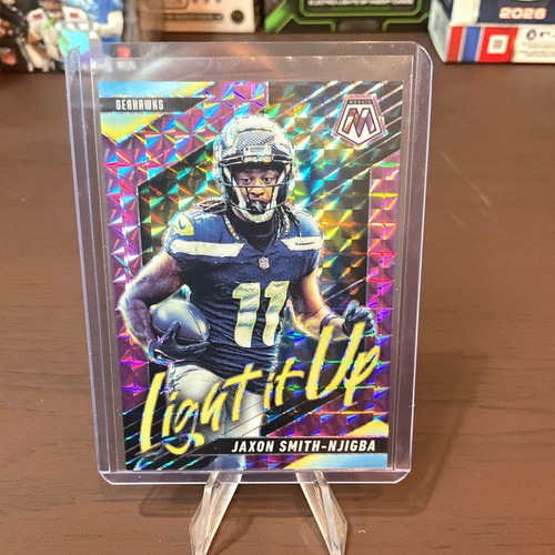 Panini 2025 Mosaic Light It Up Jaxon Smith-Njigba Purple Prizm #4 /49