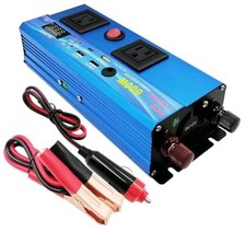 600W Continous Output Power Inverter DC 12V to 110V AC Converter with 4 USB