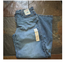 Cat  Jack Boys 16 Husky Straight Blue Denim Stretch Jeans Adjustable Waist