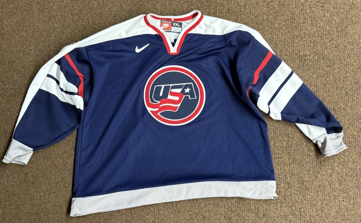 NIKE Vintage Hockey Jersey Team USA 1998 Olympics Size XXL - TCCCX