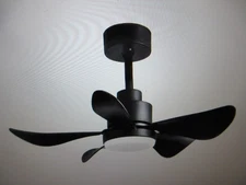 Sunpez 28 in. Indoor/Outdoor Black Modern LED Ceiling Fan with APP and Remote
