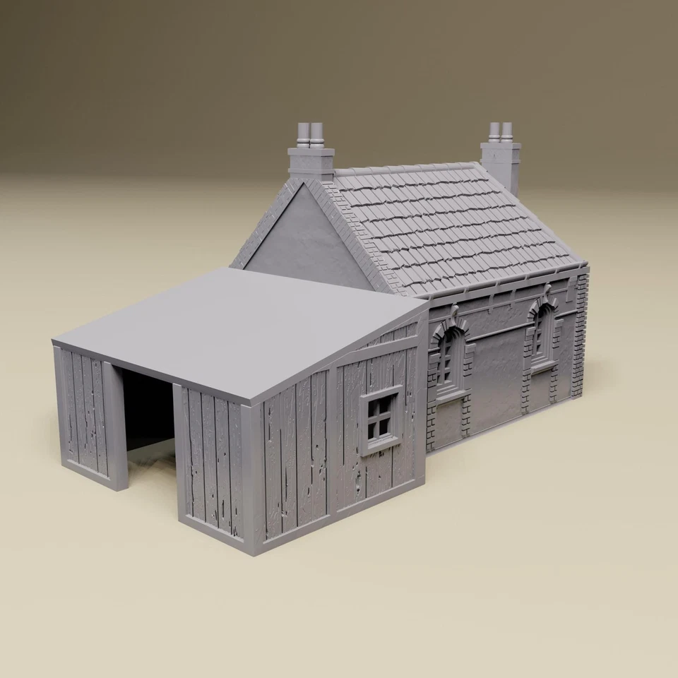 Benouville House 21 Pegasus Bridge Segunda Guerra Mundial mesa wargaming terreno Foto 3 de 4