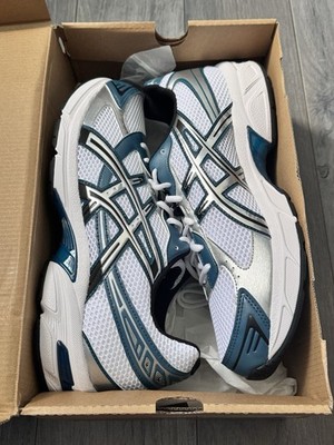 Size 13MEN - ASICS Gel 1130 White Restful Teal Brand New With Box