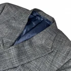 Brooks Brothers Men’s E.Thomas Wool/Silk/Linen Double Breasted Blazer Navy • 44R