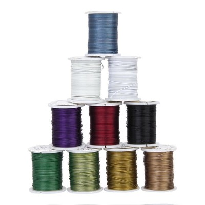 10x Stahl Auffädeln Draht Faden Schnur Gemischte Farben Zum Selbermachen Schmuck Basteln 0,45mm X10M