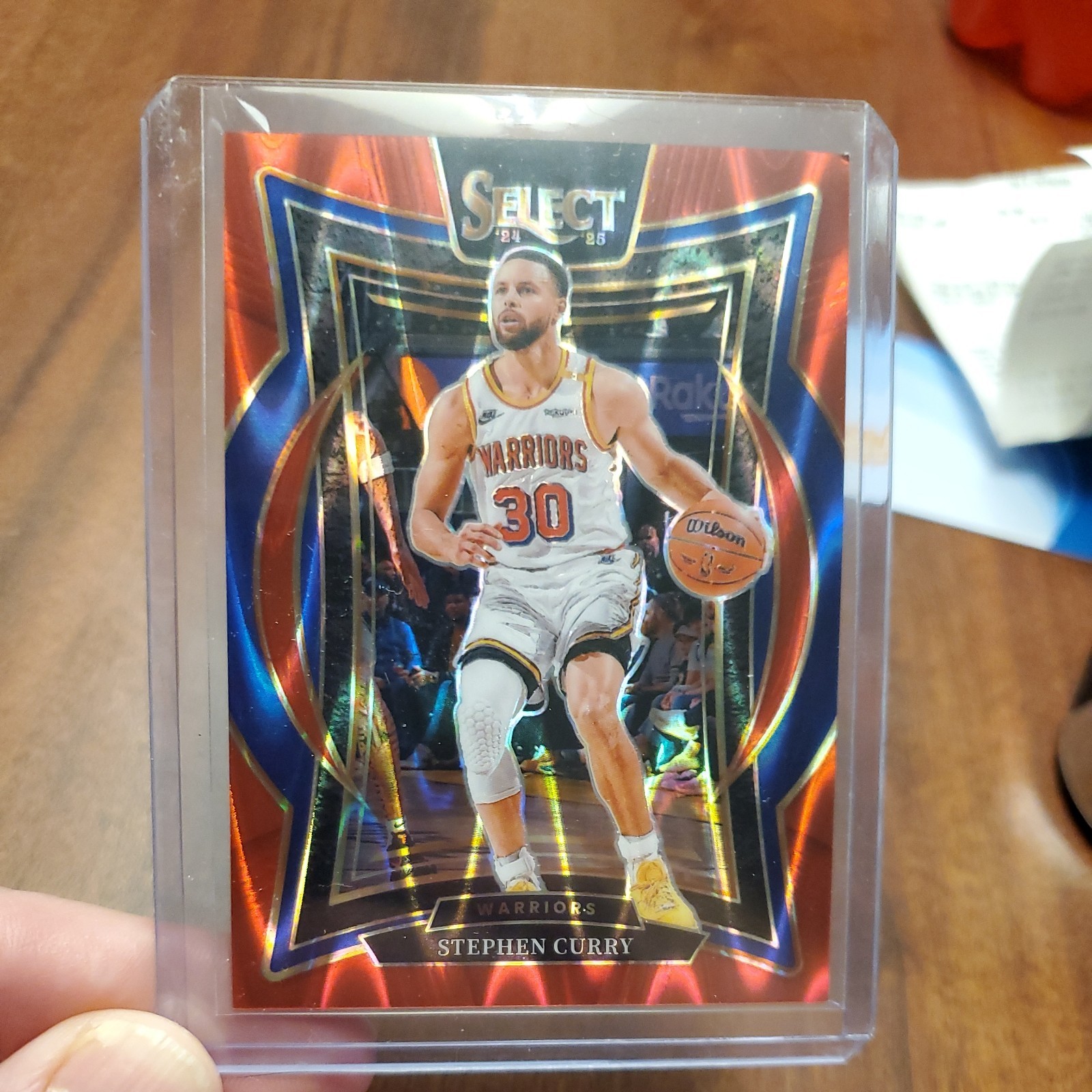 🔥2024-25 Panini Select Concourse Stephen Curry Red Tectonic Prizm 44/65 🔥