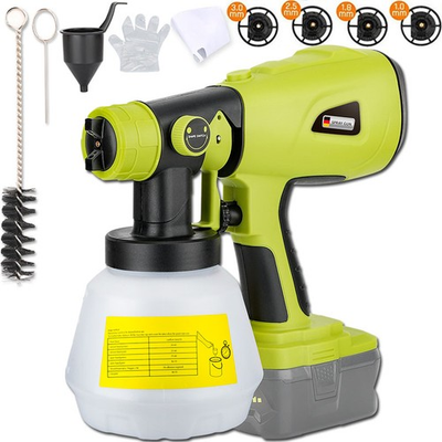 #ad #ad High Pressure Cordless Paint Sprayer for Ryobi Battery Electric HVLP Spray Gun $43.08