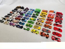 Lot of 55 Diecast 1:64 Cars Trucks Vehicles Matchbox Hot Wheels Majorette