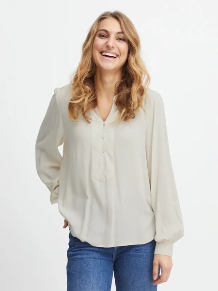 Women Marc Cain Shirt White Polyester 40 / L / 48