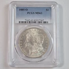 1885-O $1 Morgan Dollar PCGS MS63 90% Silver New Orleans US Coin