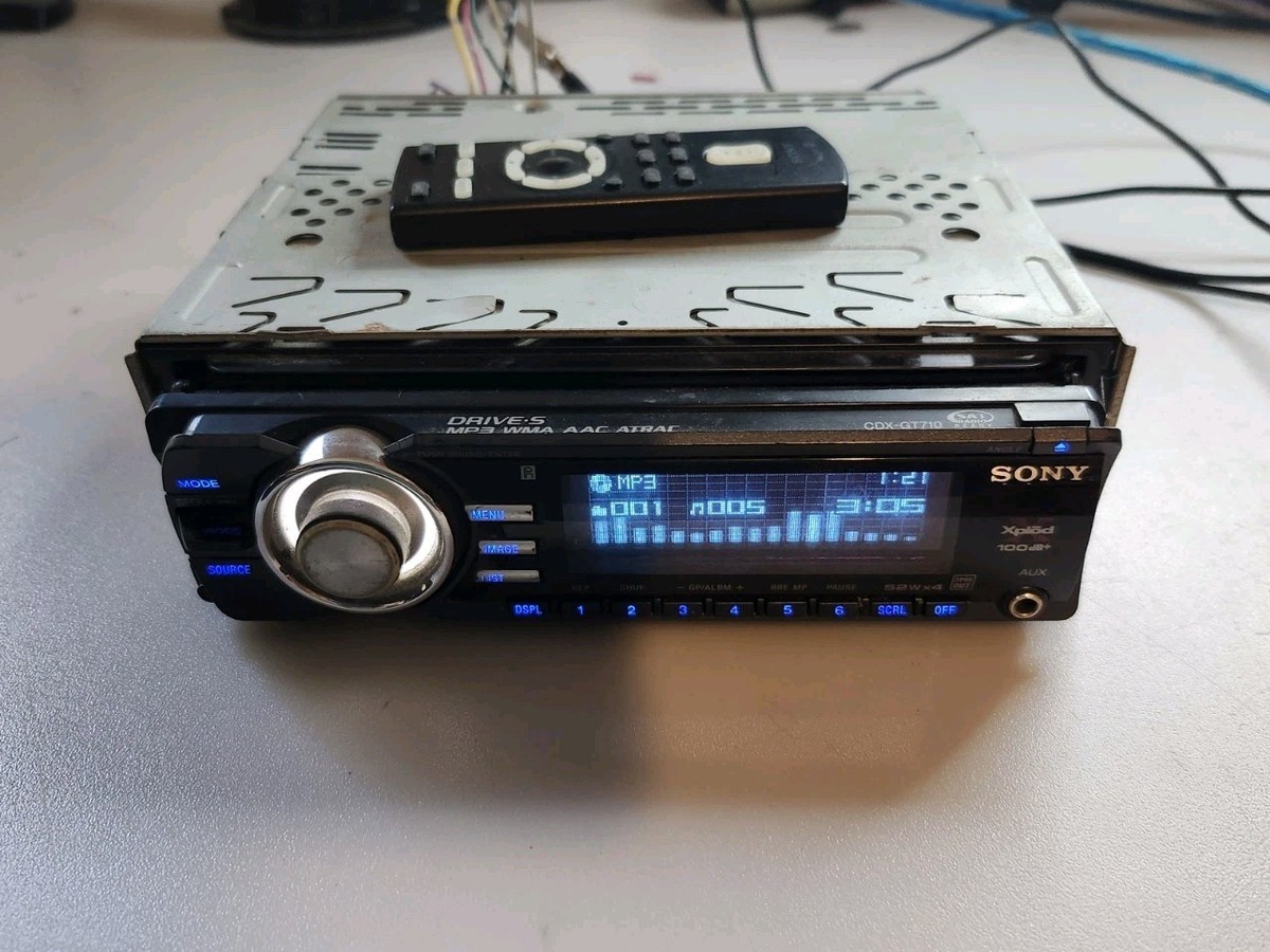 SONY Xplod CDX-GT710 Stereo CD Radio AUX player control NO
