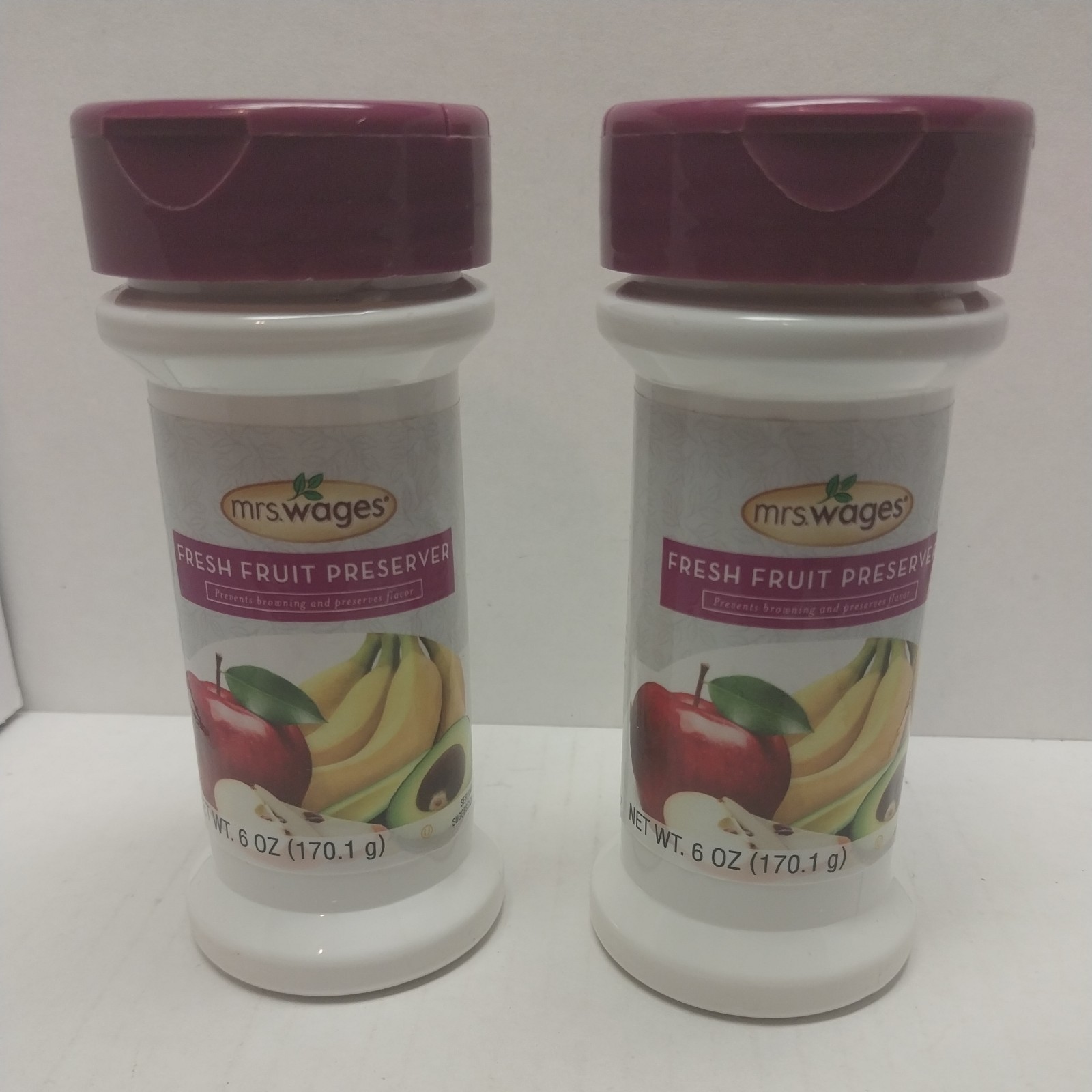2 X Mrs. Wages Fresh Fruit Preserver, 6 oz Bottle, Fresh, Can Or Freeze New