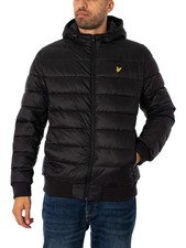 Lyle & Scott Herren Wattierte Jacke, Schwarz