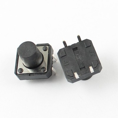 10Pcs   Tactile Tact Push Button Switch 4 Pin DIP 12x12x10mm #vn