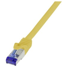 LogiLink C6A107S Network Cable RJ45 CAT 6A S/FTP Yellow 15m