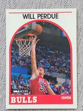 WILL PERDUE 1989-90 NBA HOOPS RC ROOKIE BASKETBALL CARD #259 CHICAGO BULLS NBA. rookie card picture