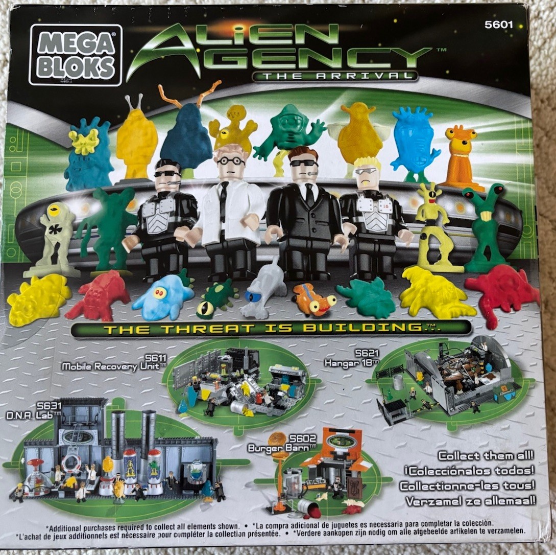 Mega Bloks Alien Agency Freaky Fill-Up 95 Piece Building Set 5601