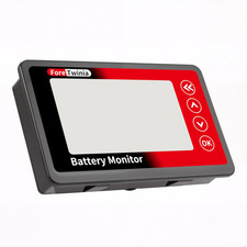 500A Battery Monitor with Shunt, 8 120V Coulomb Meter, DC Power Capacity Monit