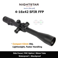 NIGHTSTAR 4-16x42SFIRF Long Range Hunting Tactical Riflescope Mildot Illuminated