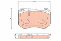 Bremsbelagsatz Scheibenbremse TRW GDB2078 FüR Mercedes W205 S205 Klasse A205 160