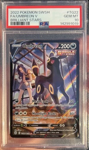 Full Art Umbreon V Brilliant Stars #TG22 ⭐️PSA 10⭐️
