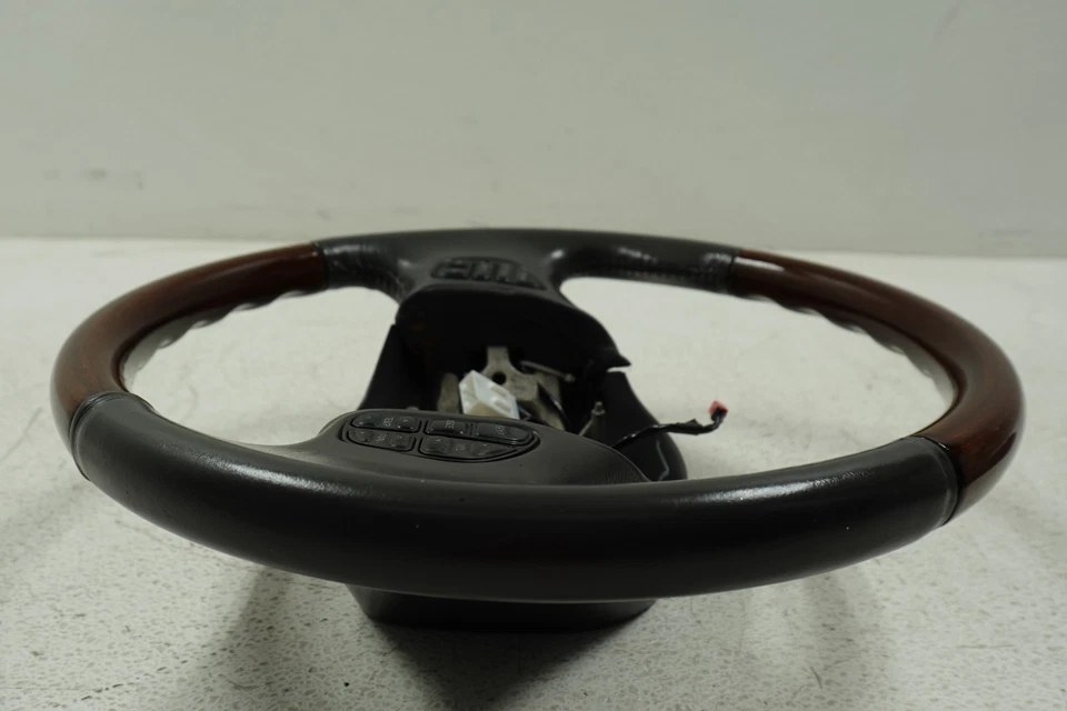 Руль 1998-2007 OEM Lincoln Navigator F250 F350 кожаный деревянный серый W6293 - Изображение 3 из 4