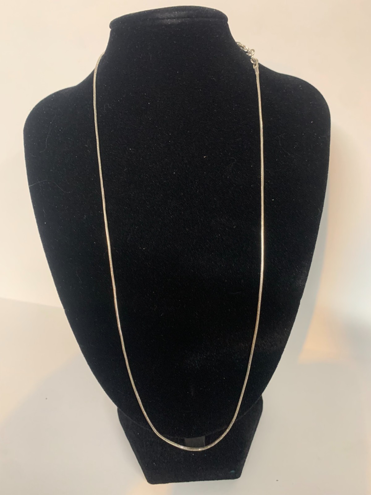 20 '' Solid 925 Sterling Silver  Snake -Link Neck… - image 1