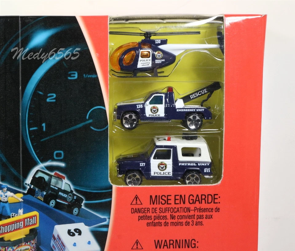 Action City Police Station Play Set With 3 Die-Cast Vehicles - Image 2 of 3