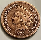 1879 Indian Head Cent Cleaned Good Detail JC2056