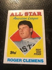 1988 Topps - All-Star Roger Clemens #394 & 1987 Topps Boston Red Sox 