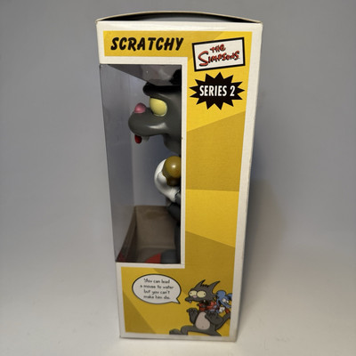 SCRATCHY WACKY WOBBLER THE SIMPSONS FUNKO POP SERIES 2 BOBBLEHEAD