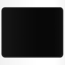 Auhoahsil Black Mouse Pad, 12 x 10 Inch Square 11.8L x 9.9W inches, Z-Black