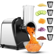 250W Electric Cheese Grater Salad Maker Vegetable Slicer Shredder Graters Choppe