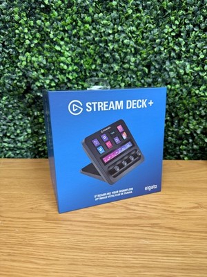 Elgato Stream Deck+ Plus (Black) Audio Mixer, Production Console for Mac & PC