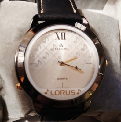 Lorus Uhr mit Beatles Melodie - Rarität 39 mm schwarz