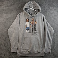 The Dirt Label Hoodie Mens Medium Outkast Bears Grey Graphic Pullover USA Made