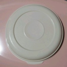 Rubbermaid Servin Saver Replacement Lid #2 Almond Round Lid Only 0027 Vtg 6"