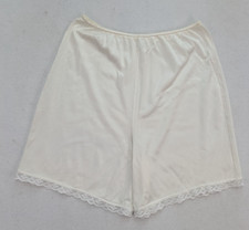Vintage Women's Pettipants Slip Shorts Size M White Nylon Sears